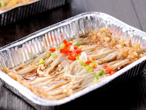 泸西锡纸烤金针菇